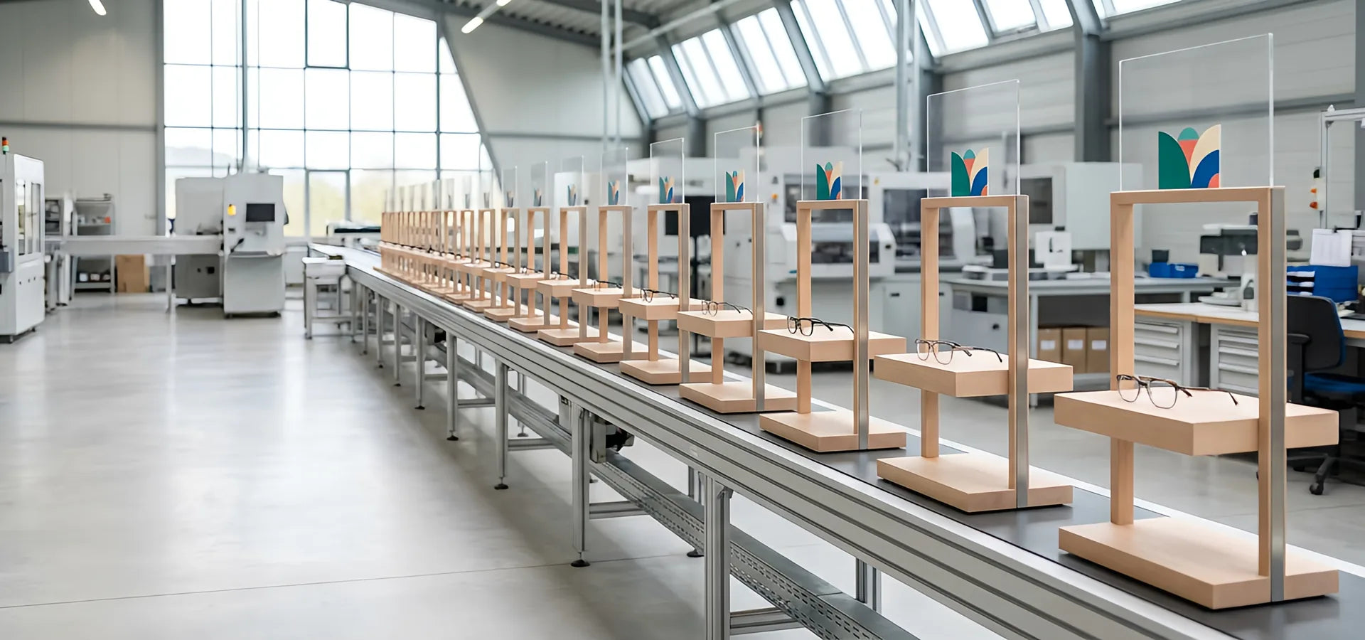Présentoirs de comptoir en bois – Séquoia Factory