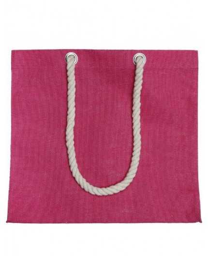Sac En Toile De Jute Non Imprimé Multicolore Naturel, Coton, Lilas, 38