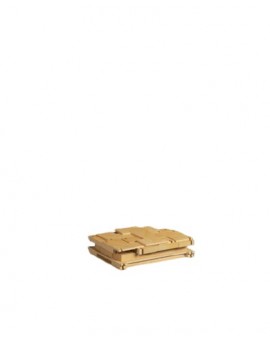 ARALIA - Présentoir de sol en bois 4 tablettes 144x47cm