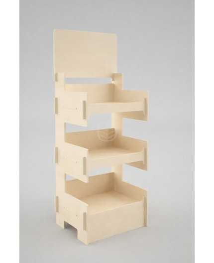 Présentoir de sol re-conditionné 42x35x115cm