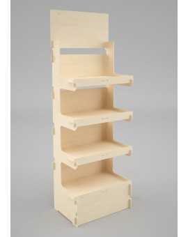 CELTIS 4L - Présentoir 60x173x40 - 4 tablettes - format 1/4 palette
