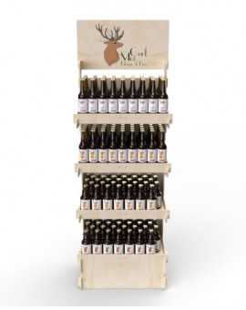 CELTIS 4L - Présentoir 60x173x40 - 4 tablettes - format 1/4 palette