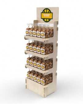 CELTIS 4L - Présentoir 60x173x40 - 4 tablettes - format 1/4 palette