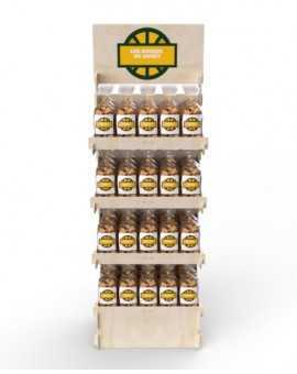 CELTIS 4L - Présentoir 60x173x40 - 4 tablettes - format 1/4 palette