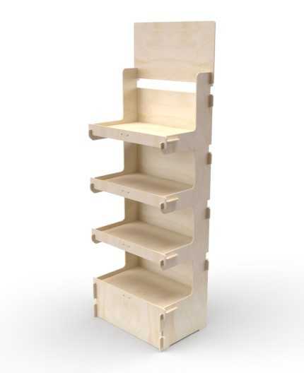 CELTIS 4L - Présentoir 60x173x40 - 4 tablettes - format 1/4 palette