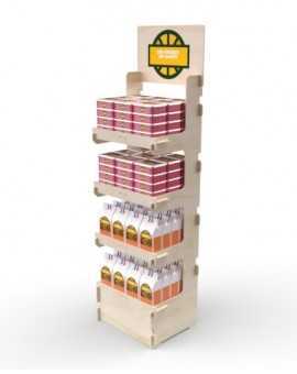 CELTIS 4M - Présentoir 50x173x40 - 4 tablettes