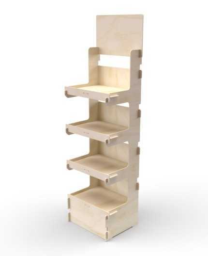 CELTIS 4M - Présentoir 50x173x40 - 4 tablettes
