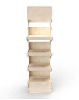 CELTIS 4M - Présentoir 50x173x40 - 4 tablettes