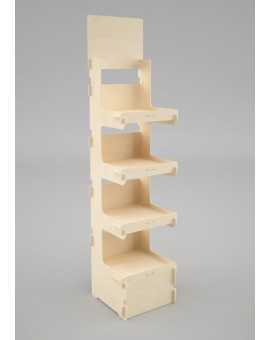 CELTIS 4 SPP - Présentoir 40x173x40 - 4 tab - Charges Lourdes CELTIS 4S - Présentoir 40x173x40 - 4 tablettes