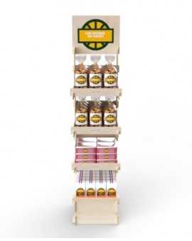 CELTIS 4 SPP - Présentoir 40x173x40 - 4 tab - Charges Lourdes CELTIS 4S - Présentoir 40x173x40 - 4 tablettes