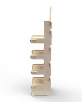 CELTIS 4 SPP - Présentoir 40x173x40 - 4 tab - Charges Lourdes CELTIS 4S - Présentoir 40x173x40 - 4 tablettes