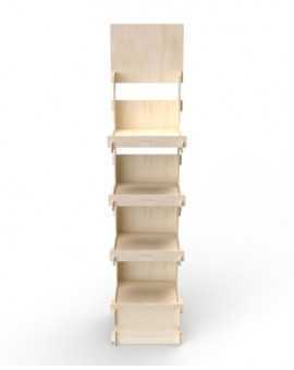 CELTIS 4 SPP - Présentoir 40x173x40 - 4 tab - Charges Lourdes CELTIS 4S - Présentoir 40x173x40 - 4 tablettes