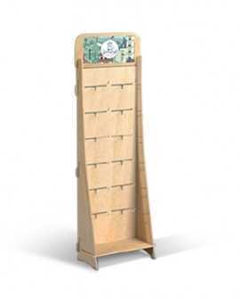 GARRYA 1 - Présentoir bois pour broches 165x55cm