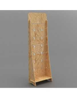 Présentoir bois broches métal