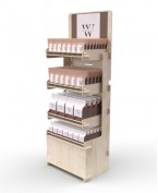 Meuble présentoir bois et carton pour magasin  - Séquoia Factory