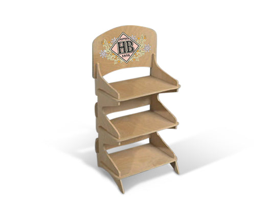 Présentoirs de comptoirs bois - gamme PURE