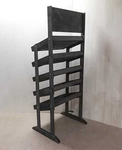 ABIES 5 - présentoir bois 5 tablettes 64x50x175