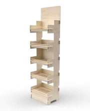 ALTUM - Présentoir bois 5 tablettes - 218x62