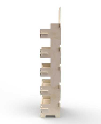 ALTUM - Présentoir bois 5 tablettes - 218x62