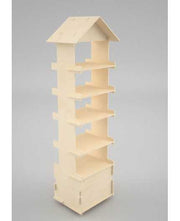 APIS - présentoir à roulettes 5 tablettes - 170x53x36cm