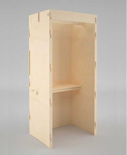 ARMARIUM - isoloir en bois - cabine d'essayage