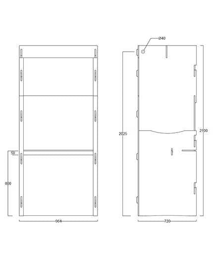 ARMARIUM - isoloir en bois - cabine d'essayage