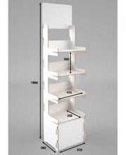 Basix White - présentoir 51x38x196