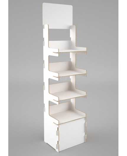 Basix White - présentoir 51x38x196