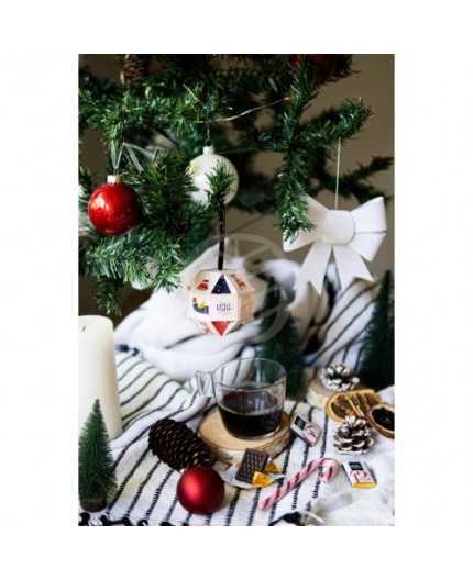 Boule de Noël 8 cm Personnalisée - 5 chocolats
