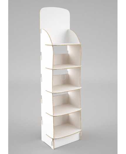 Boutix White - Présentoir 51x38x191 - 5 tablettes