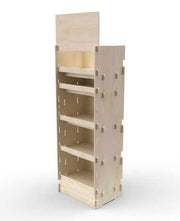 BUTINA - Présentoir de sol 5 tablettes 190x57cm