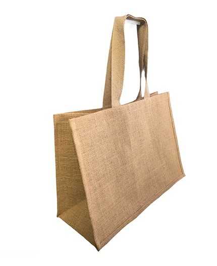 Cabas sac jute personnalisé PERPIGNAN - 50L X 34H - soufflet 21cm