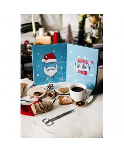 Calendrier Avent Livret - Assortiment 24 chocolats - Impression totale