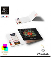 Carte de voeux - 1 barre 10 g chocolat Grand Cru - Impression recto-verso