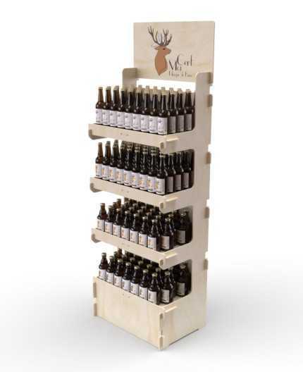 CELTIS 4 LPP  - Présentoir 60x173x40 - 4 tab - 1/4 pal - charges lourdes