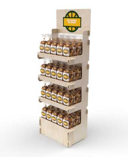CELTIS 4 LPP  - Présentoir 60x173x40 - 4 tab - 1/4 pal - charges lourdes