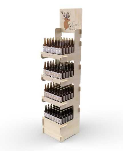 CELTIS 4S - Présentoir 40x173x40 - 4 tablettes