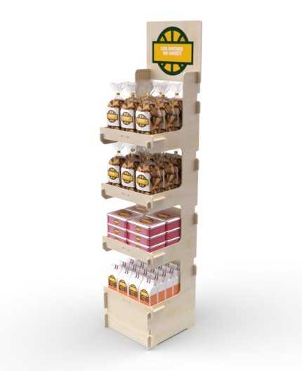 CELTIS 4S - Présentoir 40x173x40 - 4 tablettes