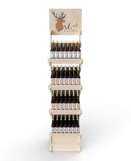 CELTIS 4S - Présentoir 40x173x40 - 4 tablettes