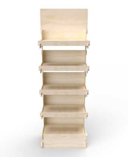 CELTIS 5L - Présentoir 60x173x40 - 5 tablettes - format 1/4 palette