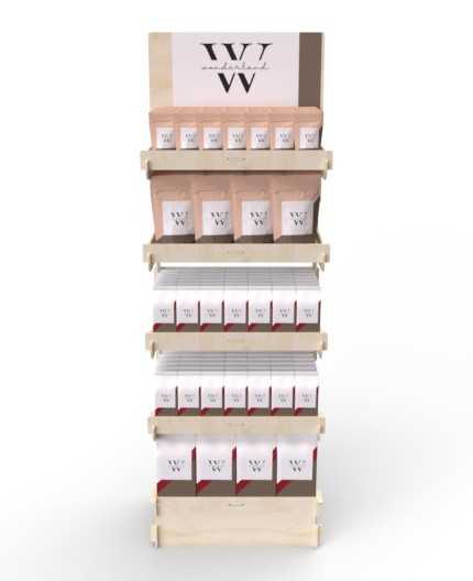 CELTIS 5L - Présentoir 60x173x40 - 5 tablettes - format 1/4 palette