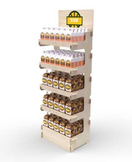 CELTIS 5L - Présentoir 60x173x40 - 5 tablettes - format 1/4 palette