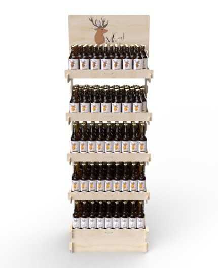 CELTIS 5L - Présentoir 60x173x40 - 5 tablettes - format 1/4 palette