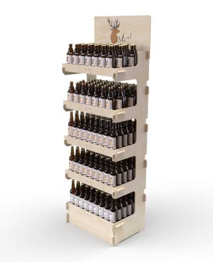 CELTIS 5L - Présentoir 60x173x40 - 5 tablettes - format 1/4 palette