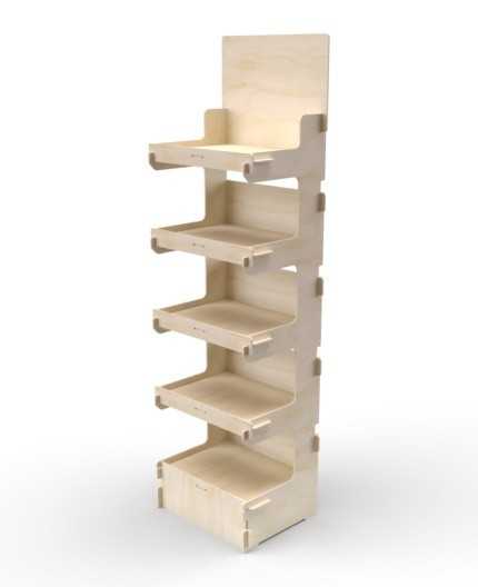 CELTIS 5M - Présentoir 50x173x40 - 5 tablettes