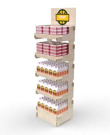 CELTIS 5M - Présentoir 50x173x40 - 5 tablettes