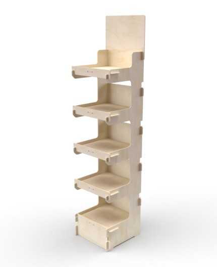 CELTIS 5S - Présentoir 40x173x40 - 5 tablettes
