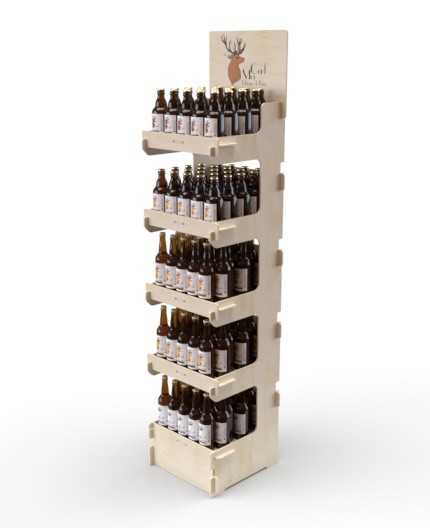 CELTIS 5S - Présentoir 40x173x40 - 5 tablettes