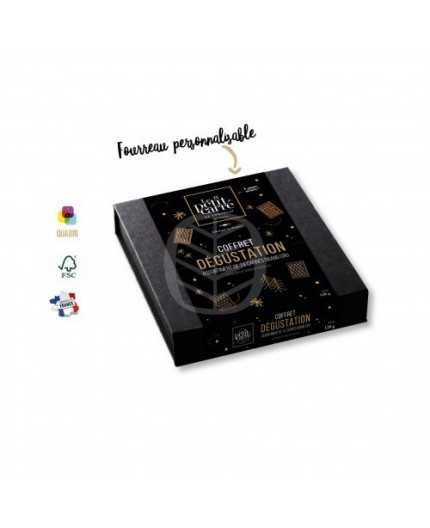 Coffret personnalisé - 24 chocolats - Fourreau personnalisé et dorure à chaud