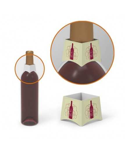 Collerette carton pour bouteilles